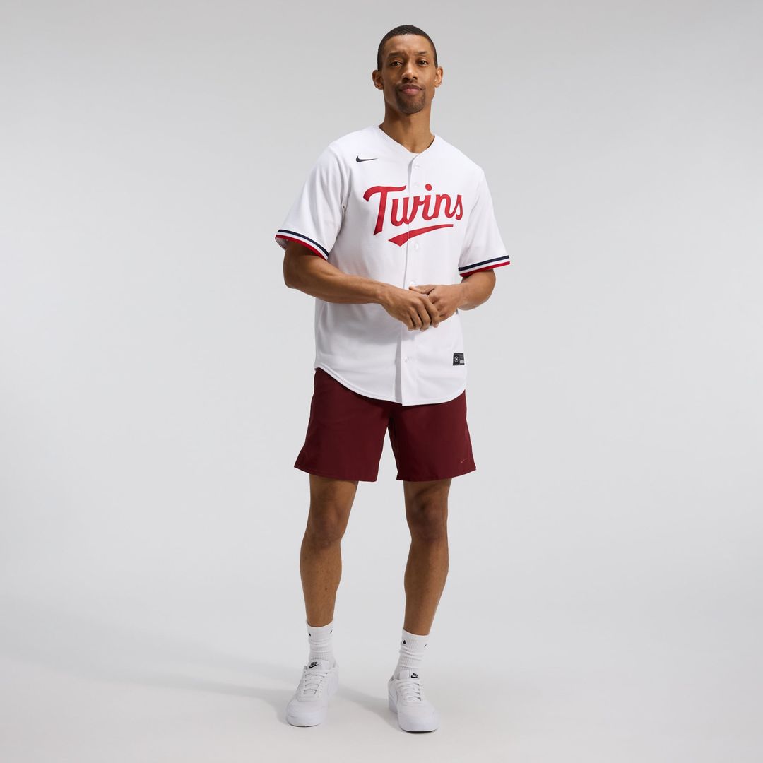Men's Minnesota Twins White Home Replica MLB Baseball Jersey - view 3