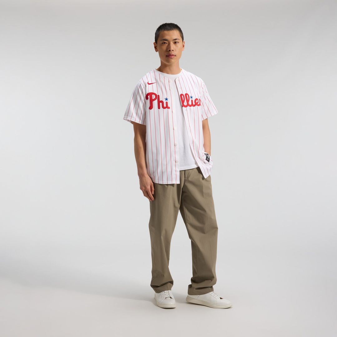 Men's Philadelphia Phillies J.T. Realmuto White Home Limited MLB Baseball Jersey - view 5