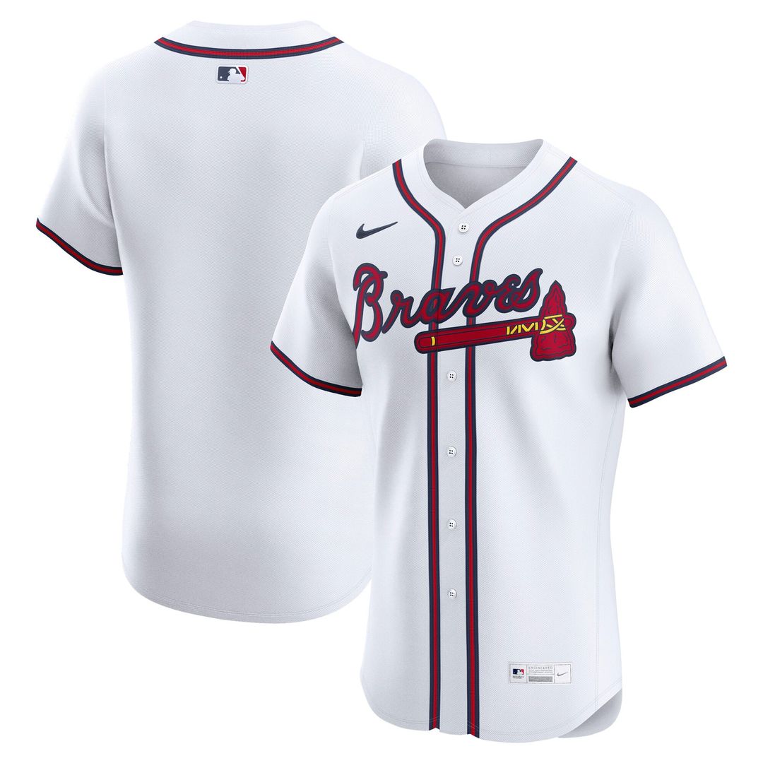 Men's Atlanta Braves Red Alternate Elite MLB Baseball Jersey - view 10