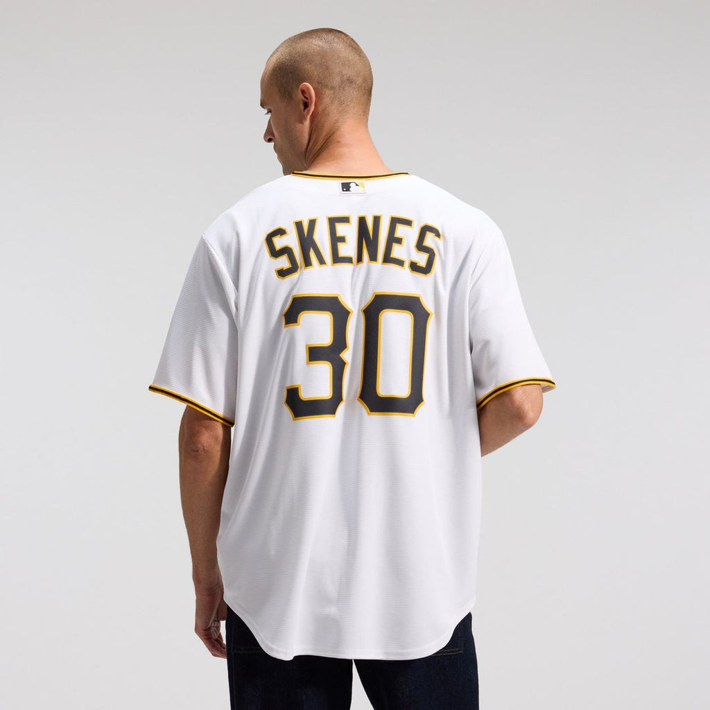 Men's Pittsburgh Pirates Paul Skenes White Home Replica MLB Baseball Jersey - view 3