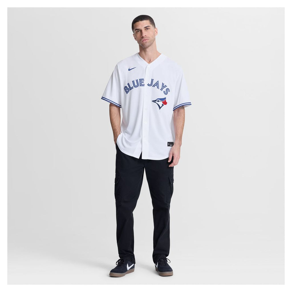 Men's Toronto Blue Jays Yimi García White Home Replica MLB Baseball Jersey - view 4