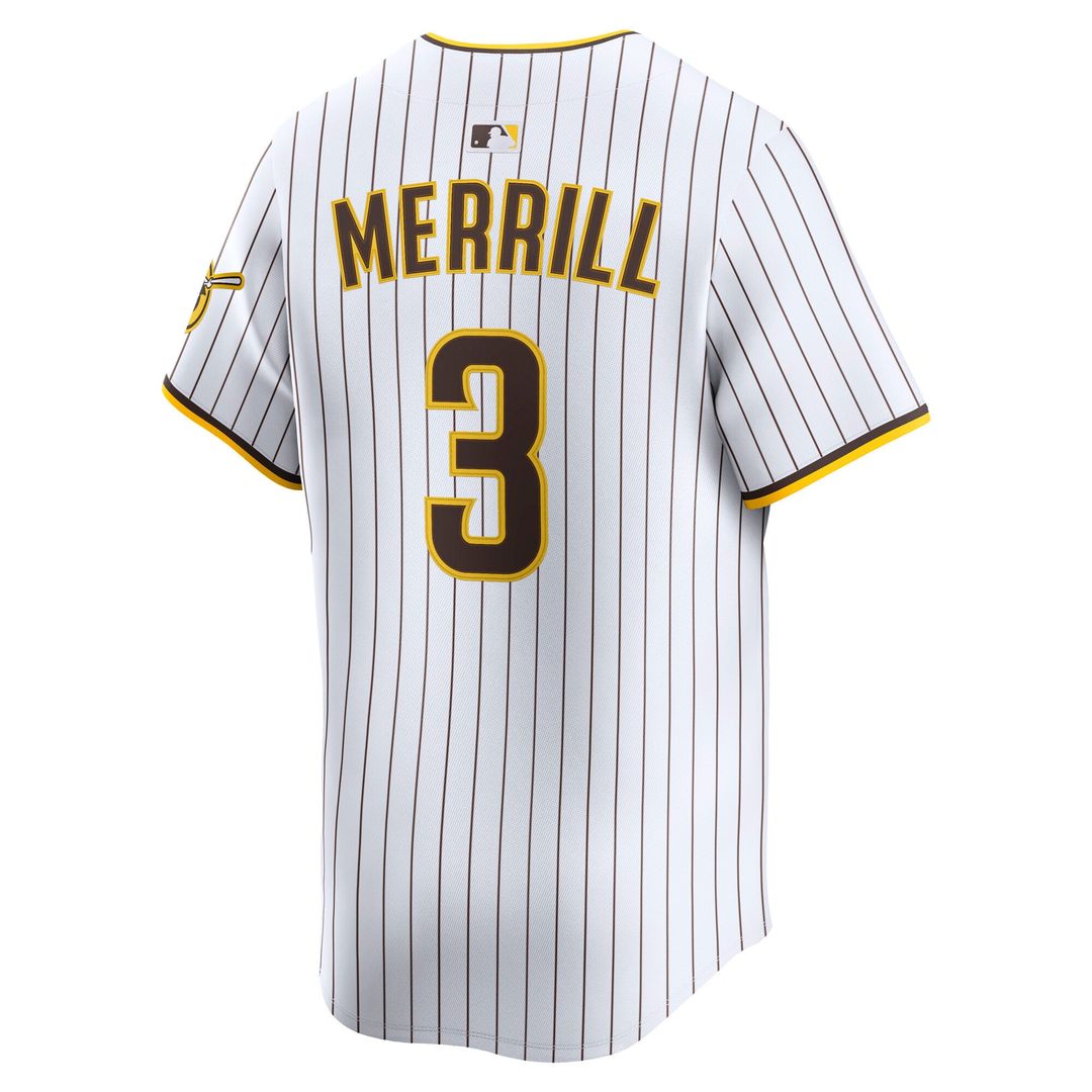Men's San Diego Padres Jackson Merrill Brown Road Limited MLB Baseball Jersey - view 9