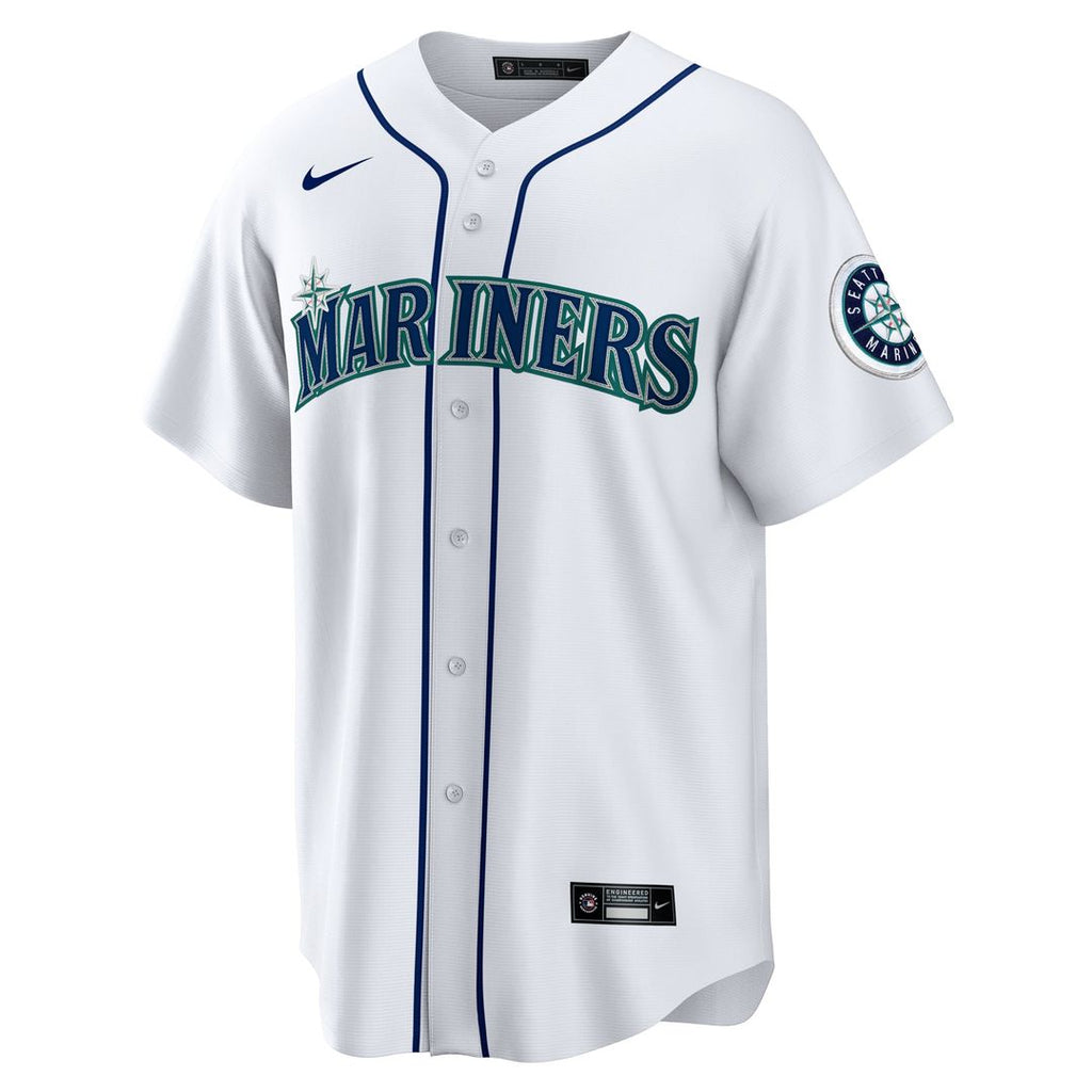 Men's Seattle Mariners Julio Rodríguez White Home Replica MLB Baseball Jersey - view 2
