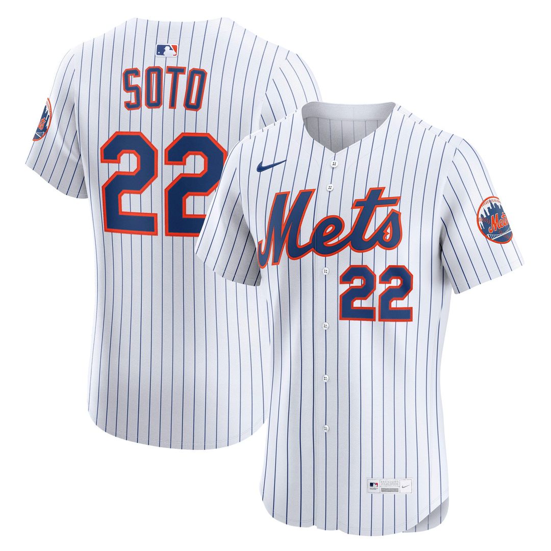 Men's New York Mets Juan Soto White Home Elite MLB Baseball Jersey - view 1