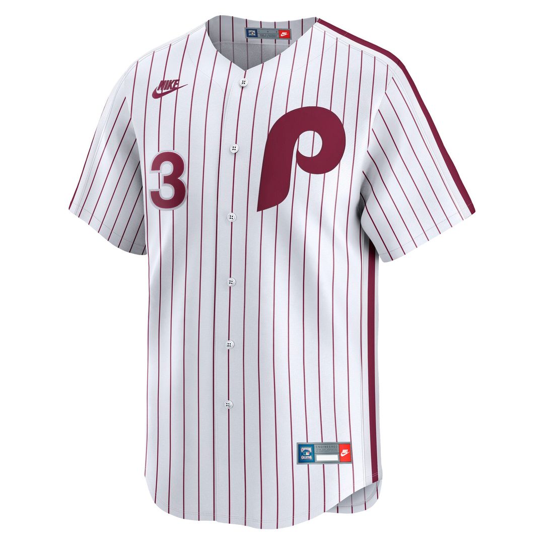 Men's Philadelphia Phillies Bryce Harper White Cooperstown Collection Limited MLB Baseball Jersey - view 2