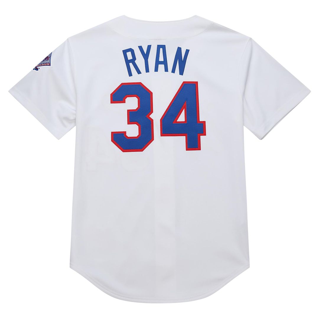 Men's Texas Rangers Nolan Ryan White 1993 Cooperstown Collection MLB Baseball Jersey - view 3