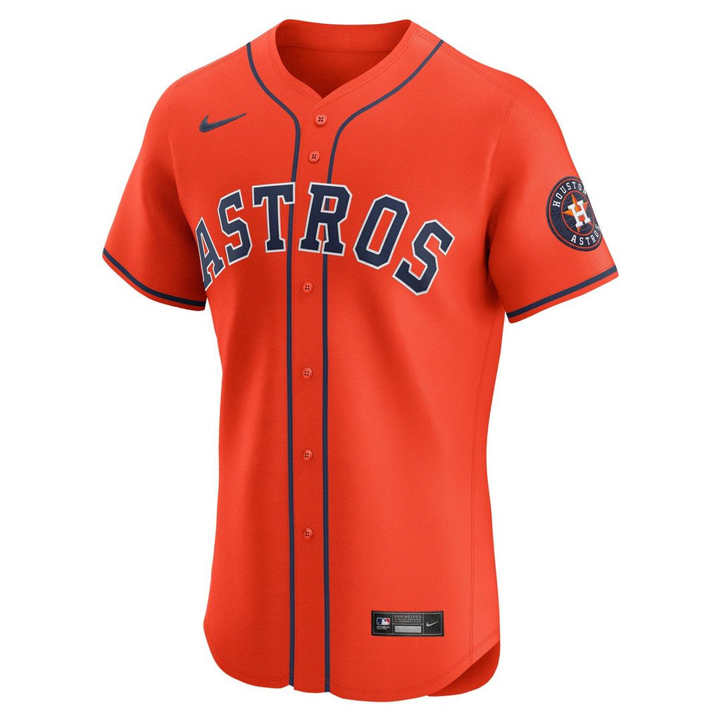 Men's Houston Astros Orange Alternate Elite MLB Baseball Jersey - view 5