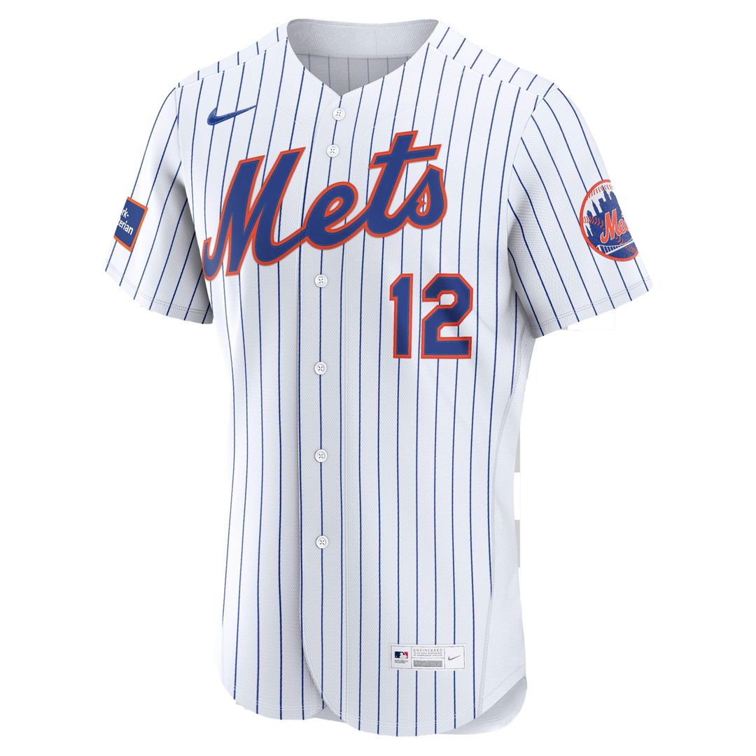 Men's New York Mets Francisco Lindor Black Alternate Sponsor Patch MLB Baseball Jersey - view 8