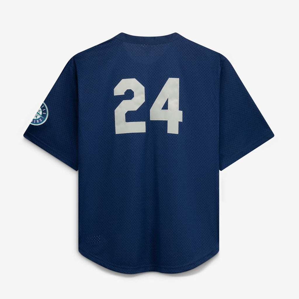Men's Seattle Mariners Ken Griffey Jr. Royal Big & Tall Cooperstown Collection Mesh Batting Practice MLB Baseball Jersey - view 17