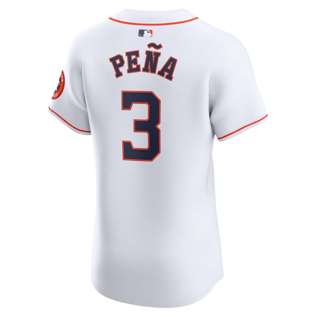 Men's Houston Astros Jeremy Peña White Home Elite MLB Baseball Jersey - view 3
