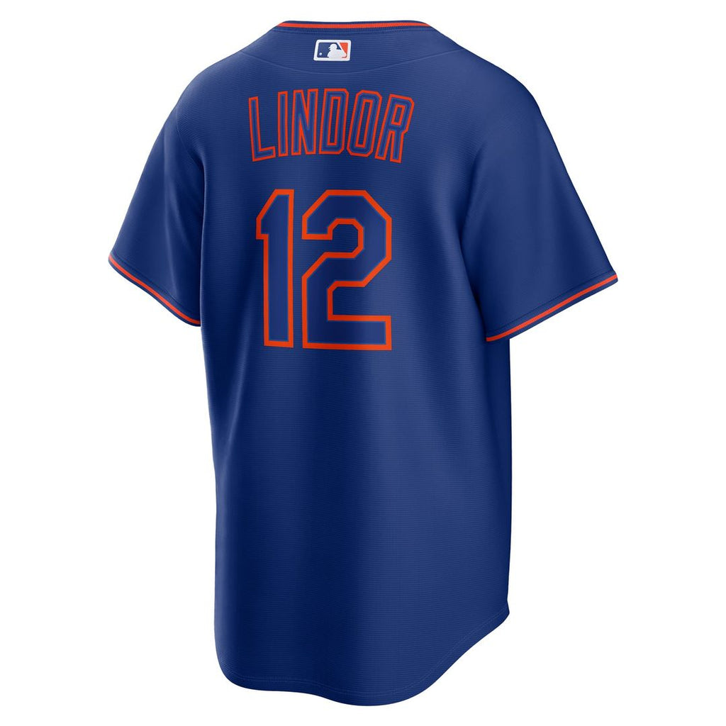 Men's New York Mets Francisco Lindor Gray Road Replica MLB Baseball Jersey - view 9