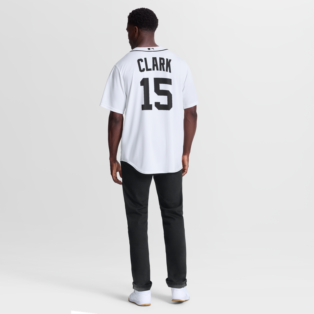 Men's Detroit Tigers Max Clark White Home Replica MLB Baseball Jersey - view 3