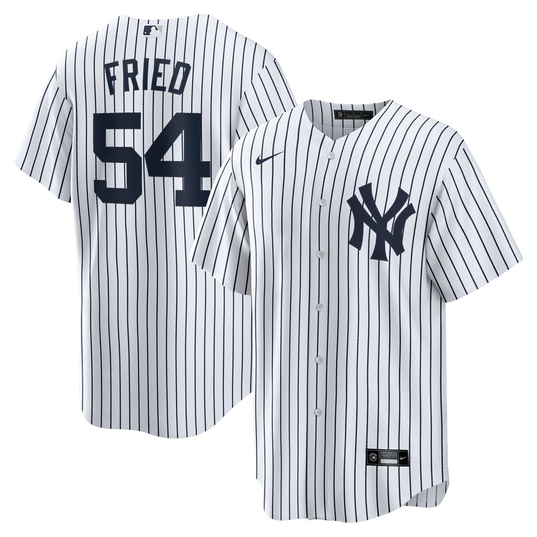 Men's New York Yankees Max Fried White Home Replica MLB Baseball Jersey - view 1