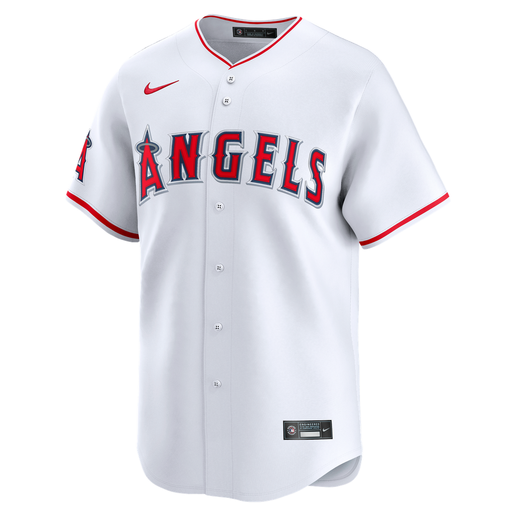 Men's Los Angeles Angels White Home Limited MLB Baseball Jersey - view 5