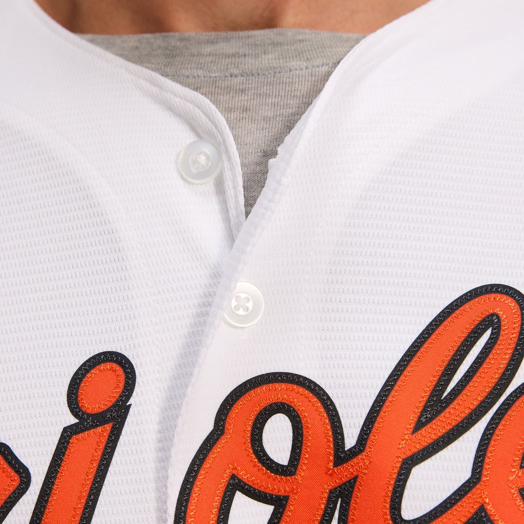 Men's Baltimore Orioles White Home Replica MLB Baseball Jersey - view 10