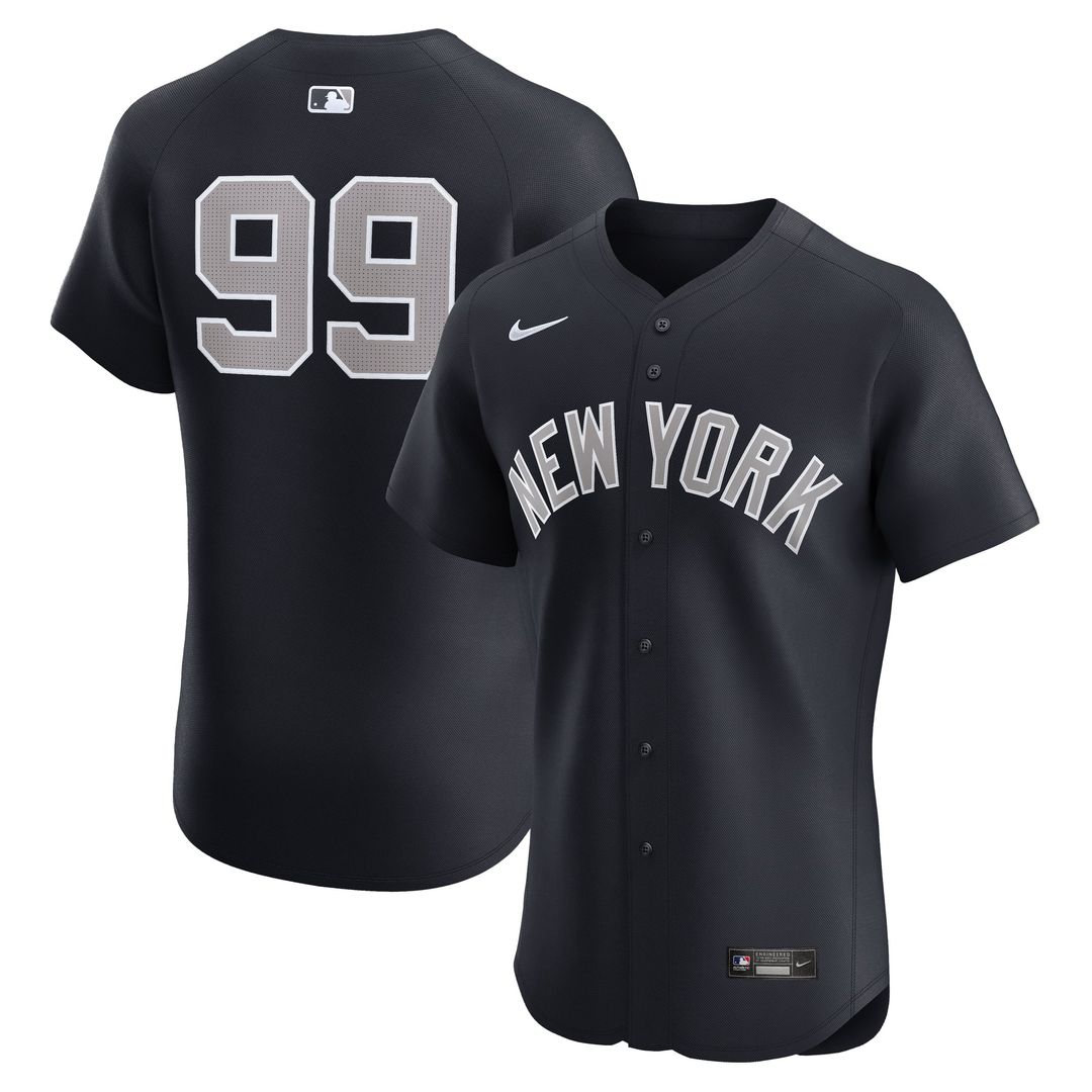 Men's New York Yankees Aaron Judge Navy Alternate 1 Elite MLB Baseball Jersey - view 4