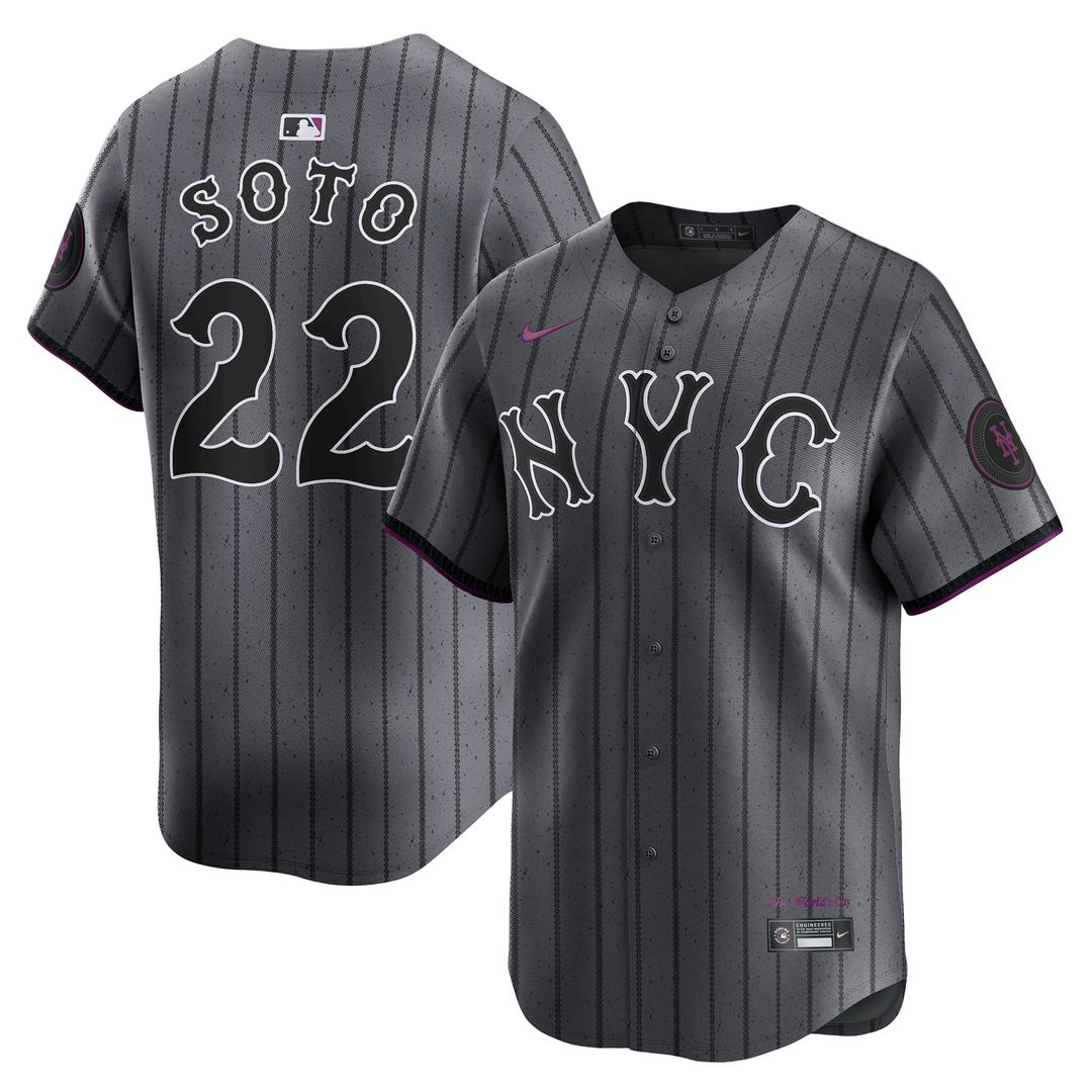 Men's New York Mets Juan Soto Gray City Connect Limited MLB Baseball Jersey - view 1