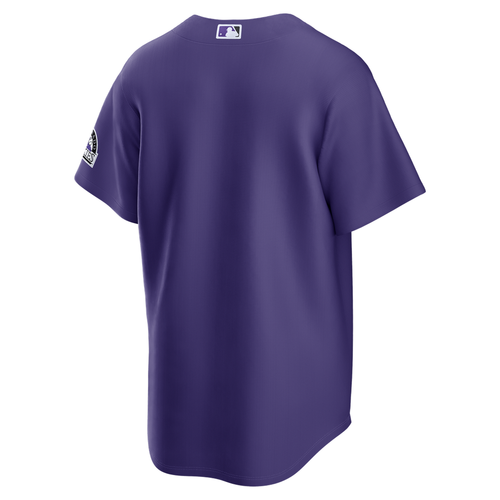 Men's Colorado Rockies Purple Alternate Stadium MLB Baseball Jersey - view 3