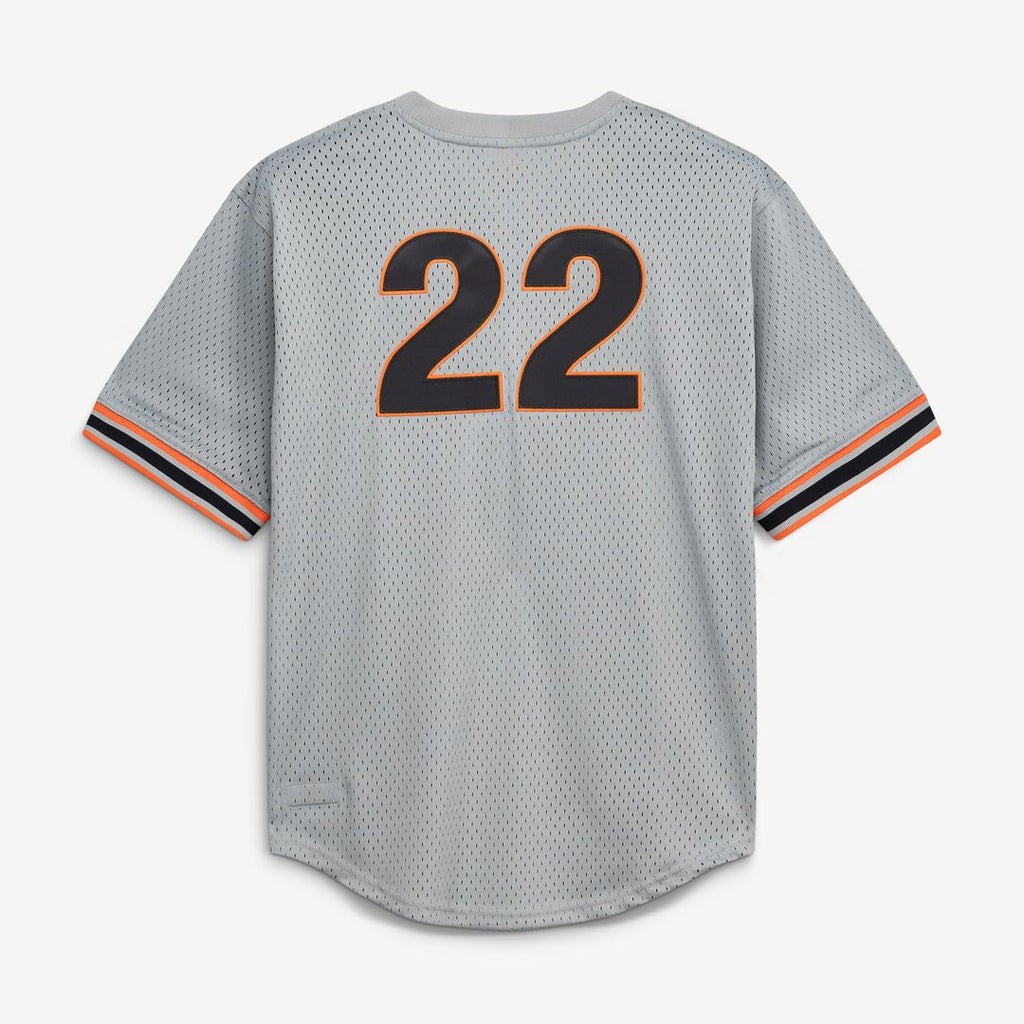 Men's San Francisco Giants Will Clark Gray Batting Practice MLB Baseball Jersey - view 3