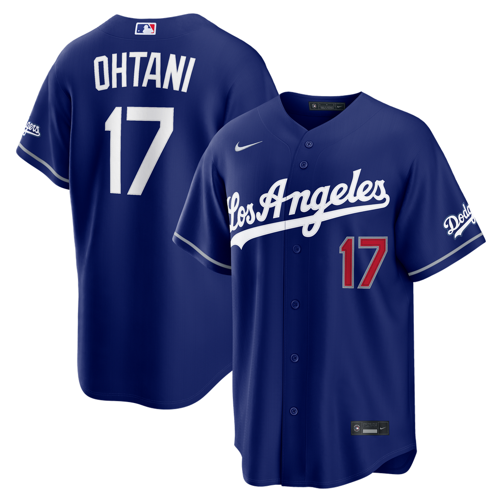 Men's Los Angeles Dodgers Shohei Ohtani Royal Alternate Stadium MLB Baseball Jersey - view 4