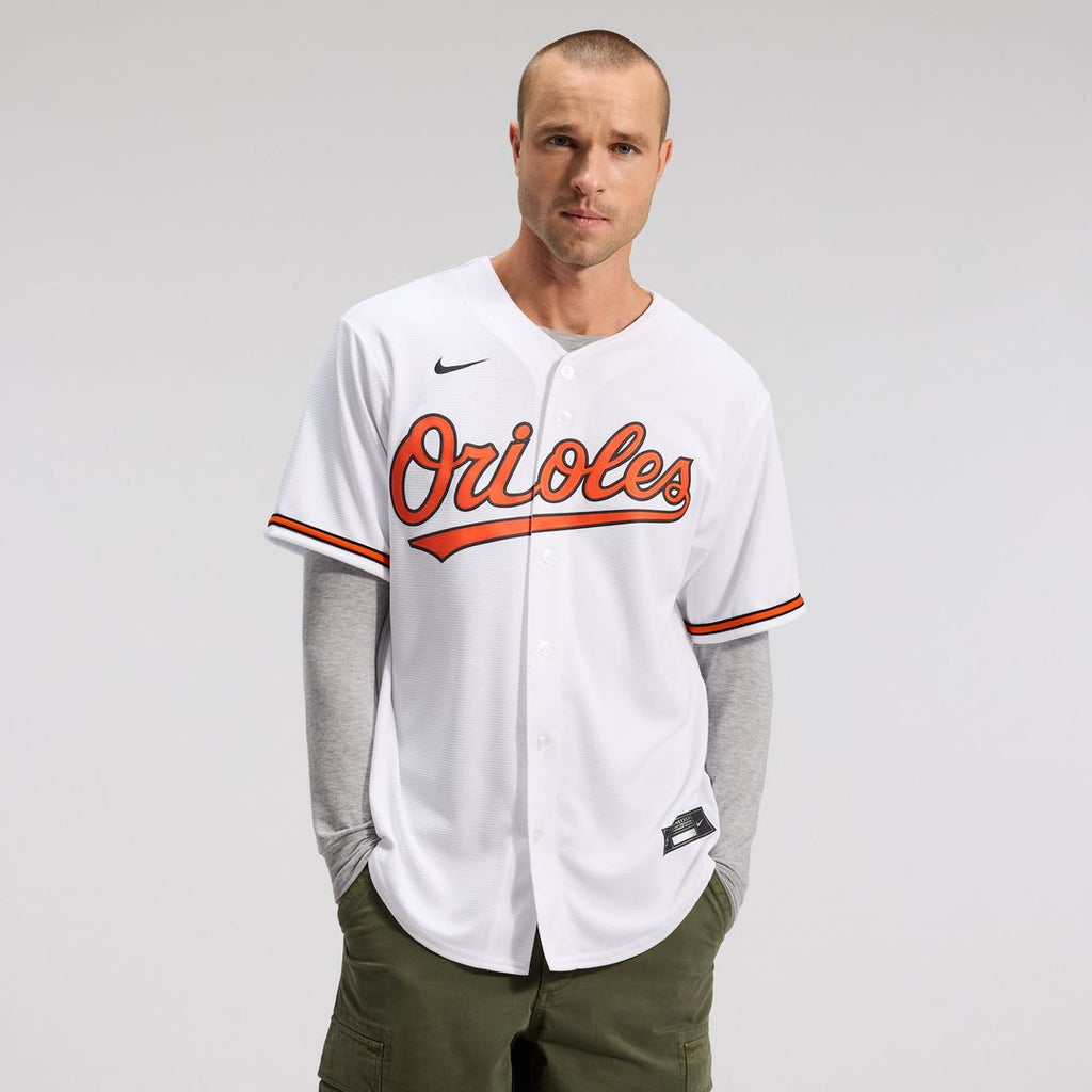 Men's Baltimore Orioles White Home Replica MLB Baseball Jersey - view 1