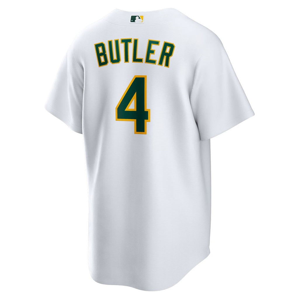 Men's Athletics Lawrence Butler White Home Replica MLB Baseball Jersey - view 3