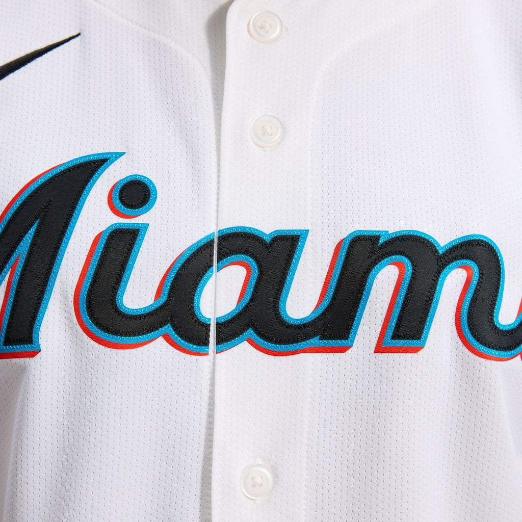 Men's Miami Marlins White Home Limited MLB Baseball Jersey - view 11