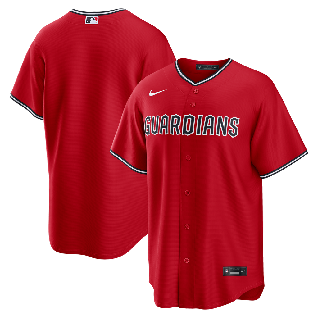 Men's Cleveland Guardians Red Alternate Replica MLB Baseball Jersey - view 1