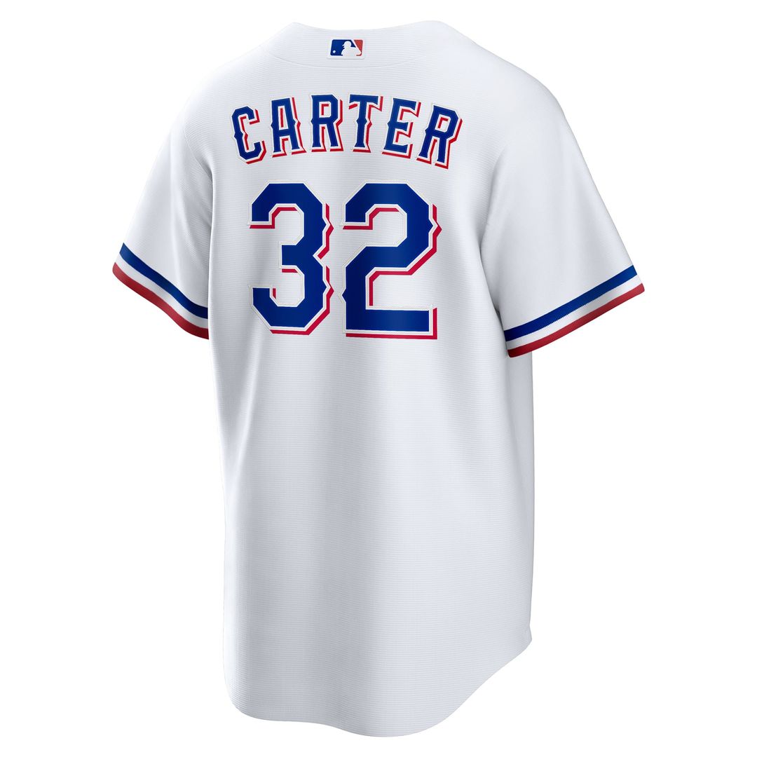 Men's Texas Rangers Evan Carter White Home Replica MLB Baseball Jersey - view 3