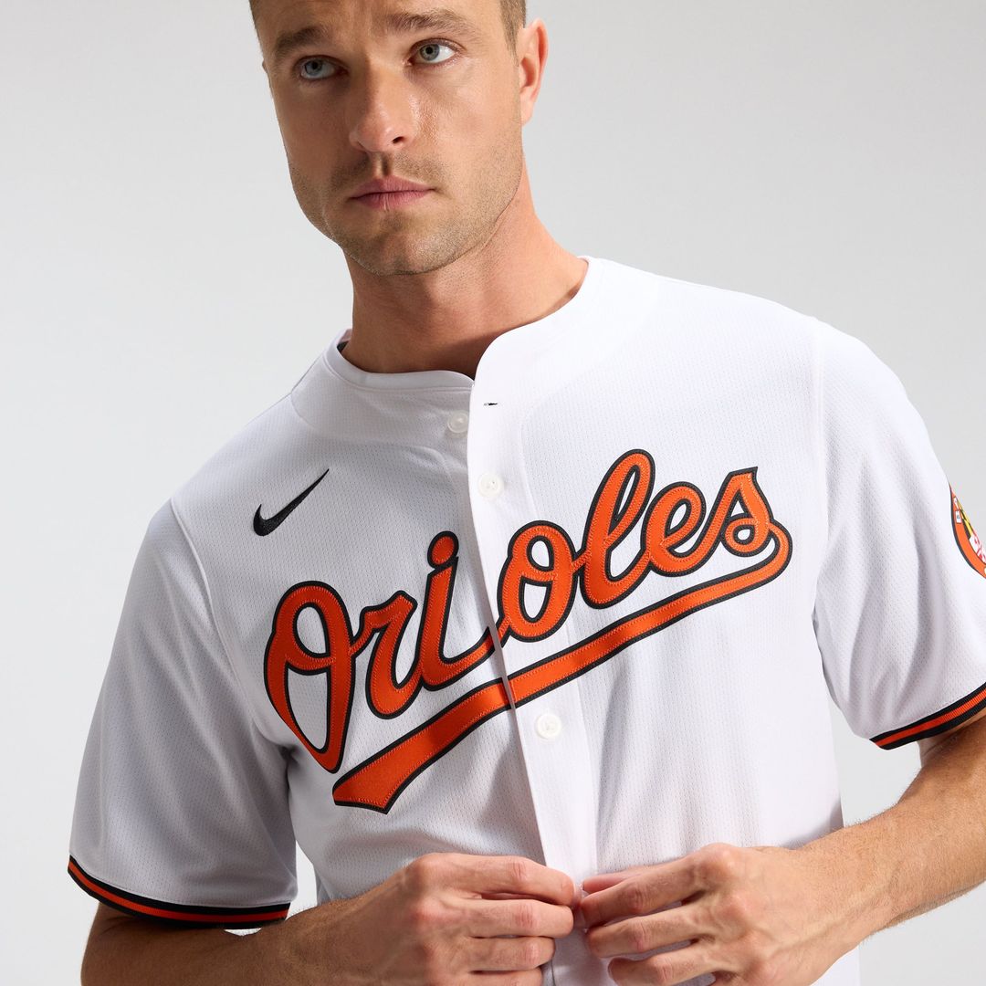 Men's Baltimore Orioles White Home Limited MLB Baseball Jersey - view 10