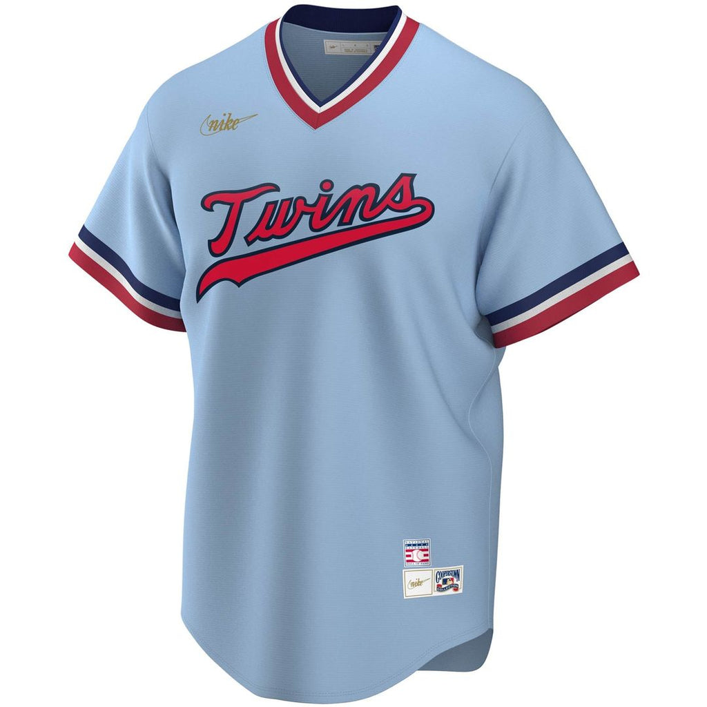Men's Minnesota Twins Rod Carew Light Blue Road Cooperstown Collection MLB Baseball Jersey - view 2