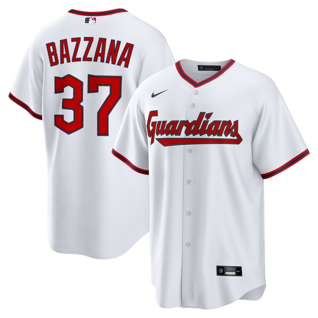 Men's Cleveland Guardians Travis Bazzana White Home Replica MLB Baseball Jersey - view 1