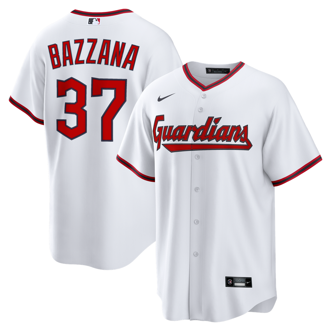 Men's Cleveland Guardians Travis Bazzana White Home Replica MLB Baseball Jersey - view 1