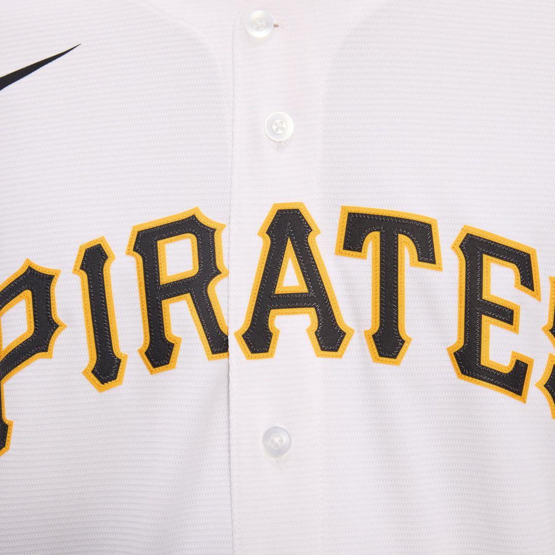 Men's Pittsburgh Pirates Paul Skenes White Home Replica MLB Baseball Jersey - view 11