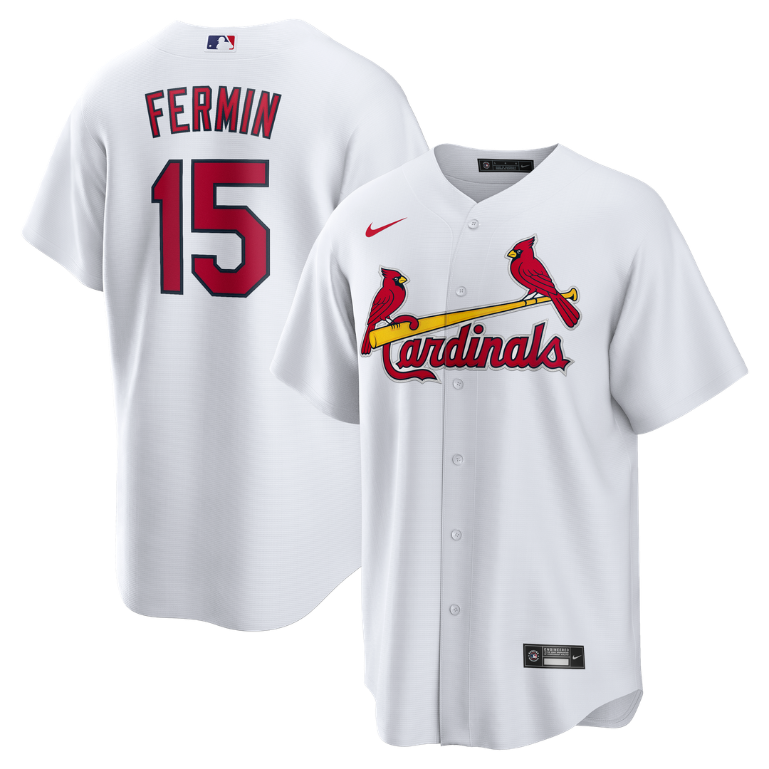 Men's St. Louis Cardinals José Fermín White Home Replica MLB Baseball Jersey - view 1