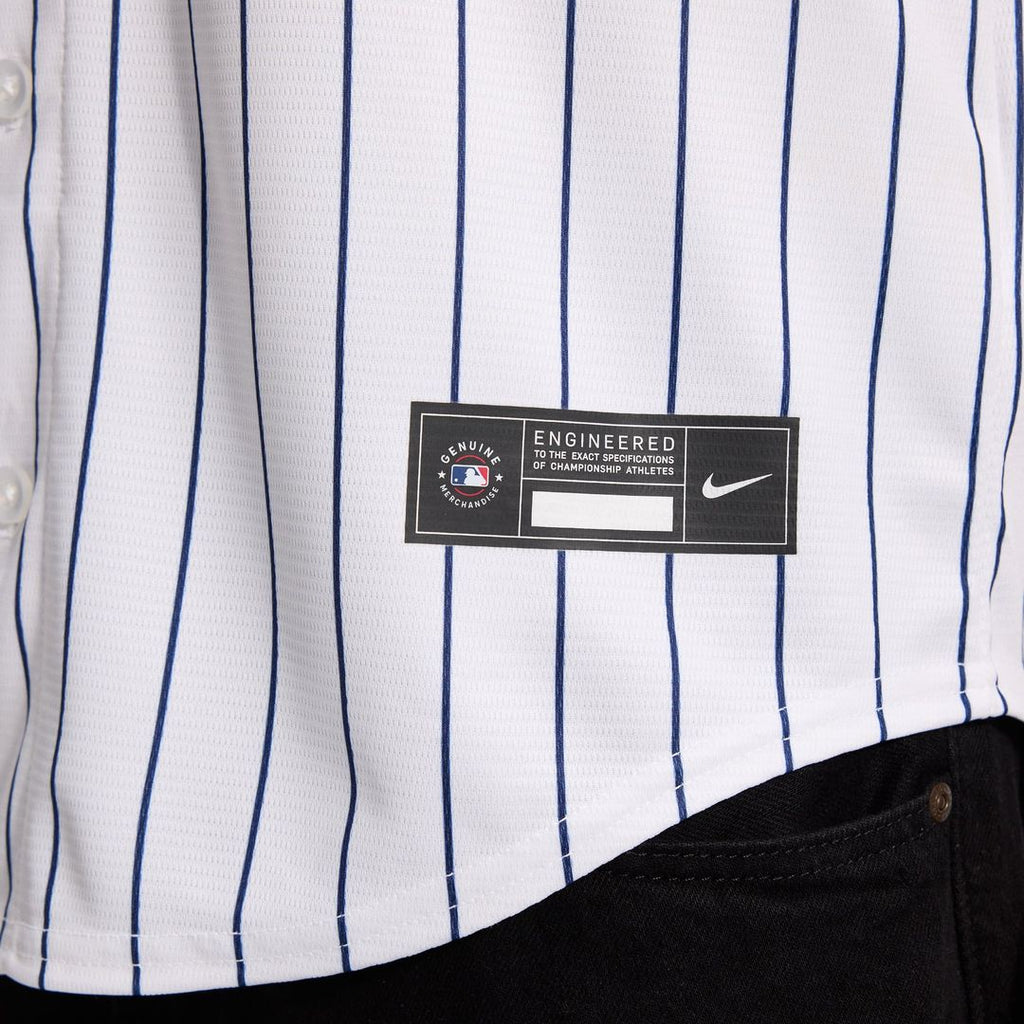 Men's New York Yankees White Home Replica MLB Baseball Jersey - view 8
