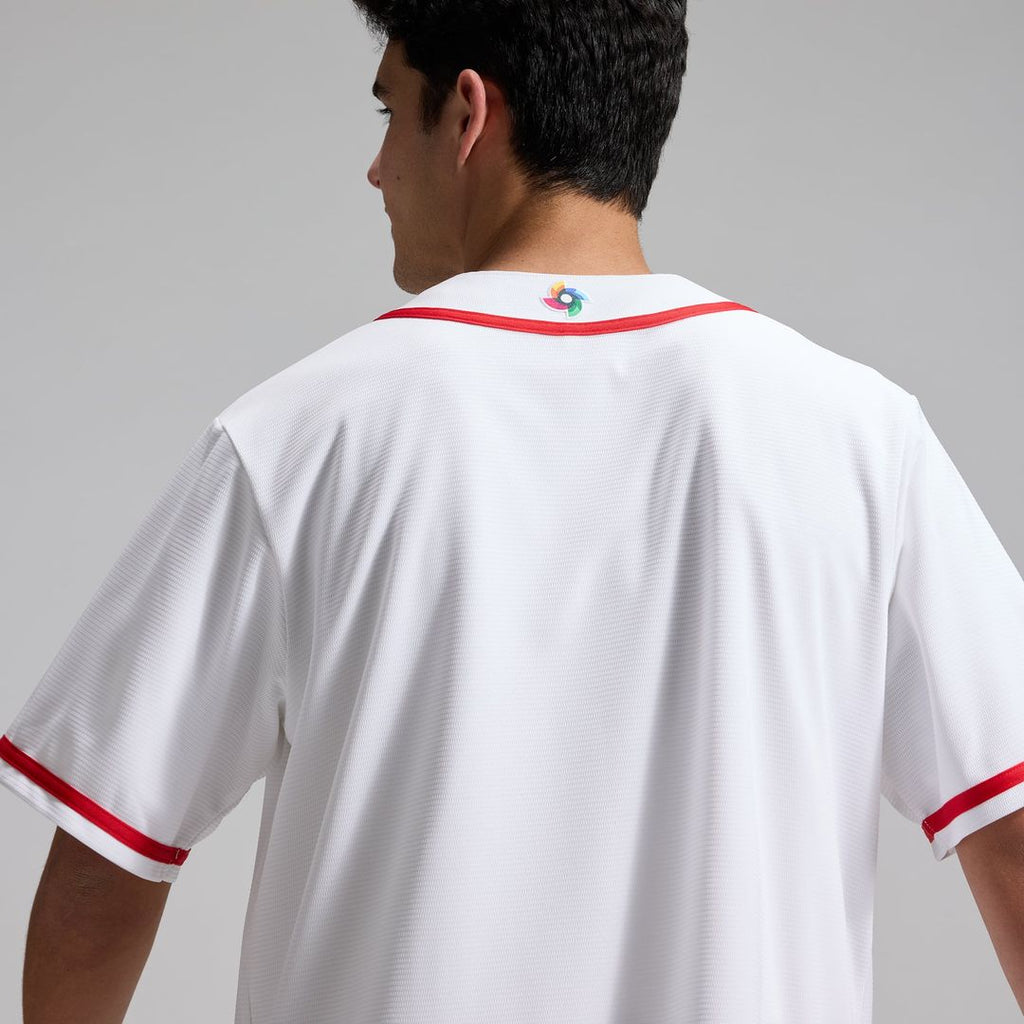 Men's Dominican Republic Baseball White 2026 World Baseball Classic Home Stadium MLB Baseball Jersey - view 5
