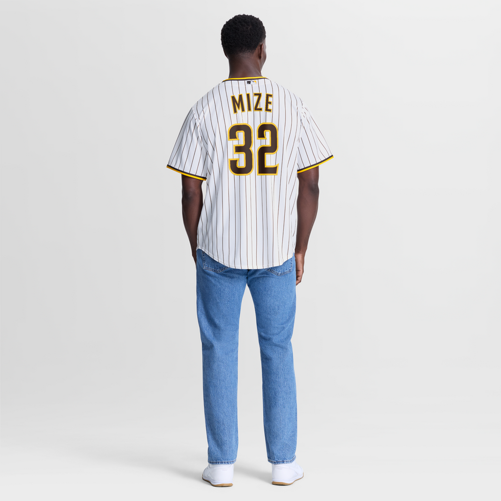 Men's San Diego Padres Casey Mize White Home Replica MLB Baseball Jersey - view 3