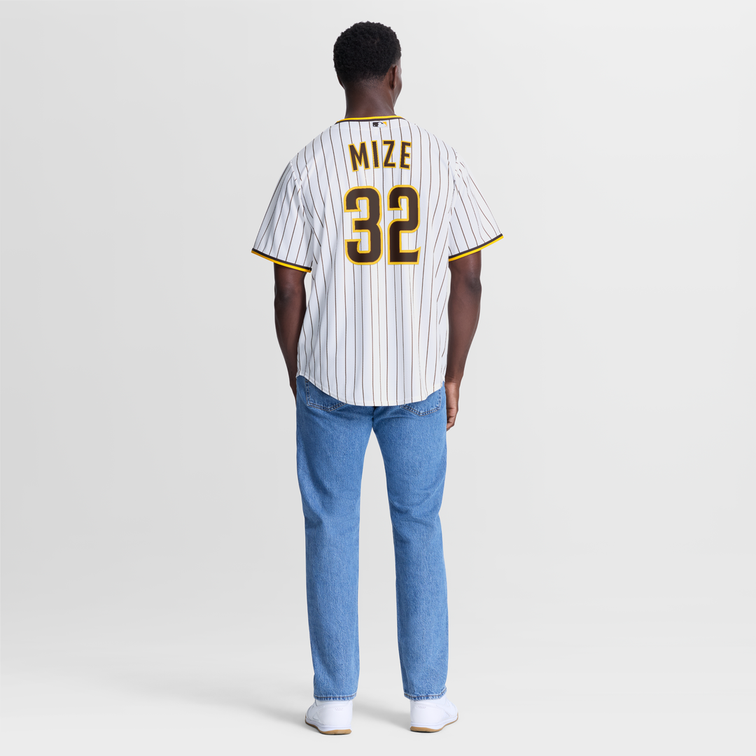 Men's San Diego Padres Casey Mize White Home Replica MLB Baseball Jersey - view 3