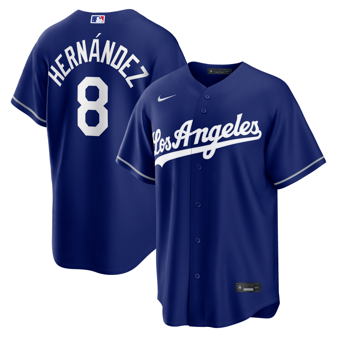 Men's Los Angeles Dodgers Enrique Hernández Royal Alternate Replica MLB Baseball Jersey - view 4