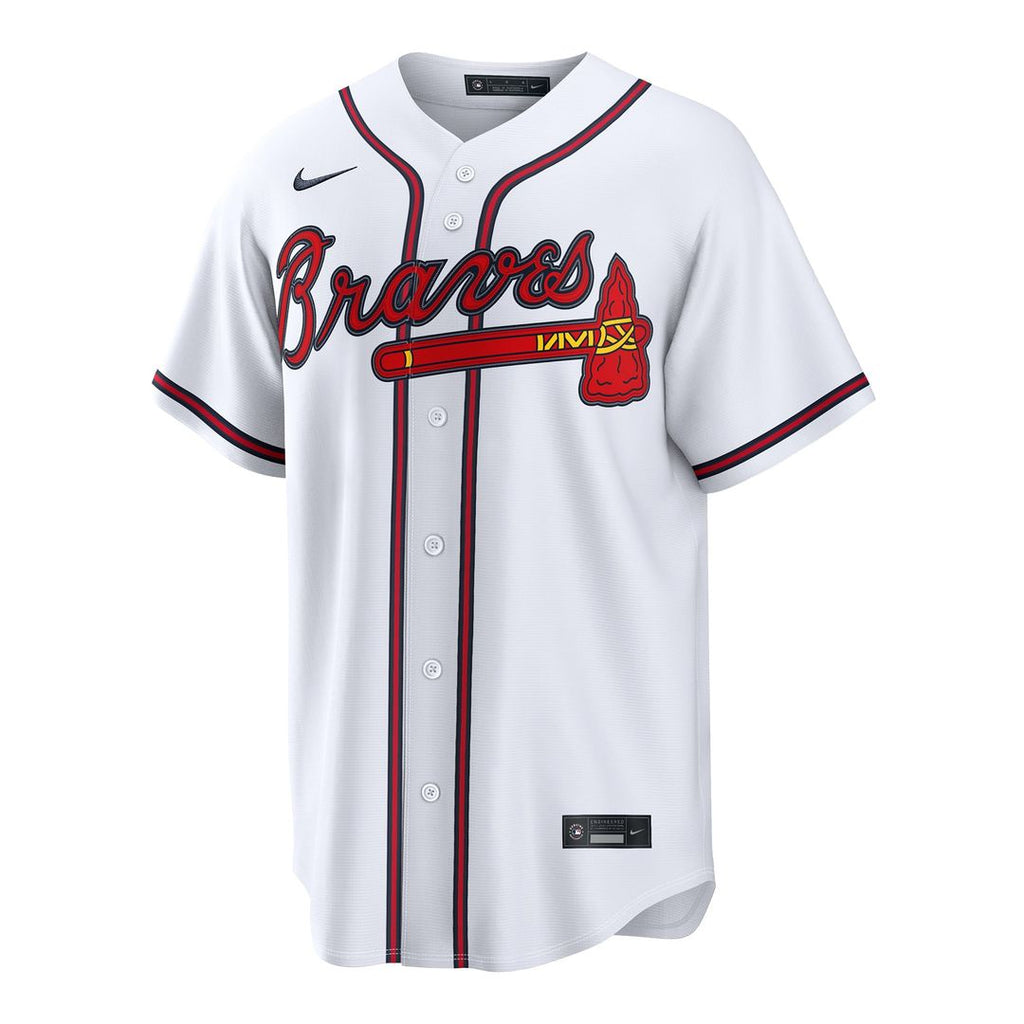 Men's Atlanta Braves Mauricio Dubón White Home Replica MLB Baseball Jersey - view 2