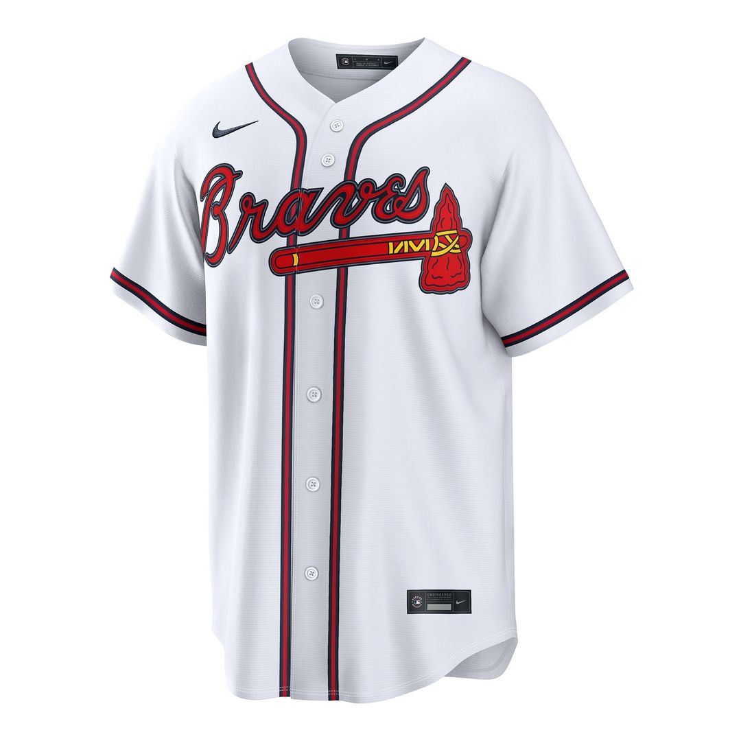 Men's Atlanta Braves Mauricio Dubón White Home Replica MLB Baseball Jersey - view 2