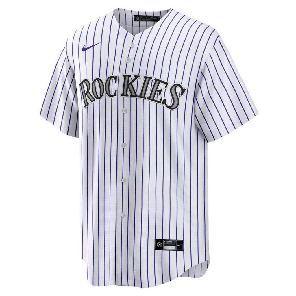 Men's Colorado Rockies Todd Helton White Home Retired Player Replica MLB Baseball Jersey - view 2