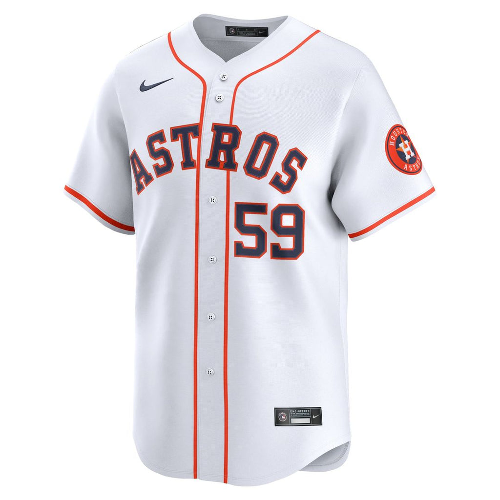 Men's Houston Astros Framber Valdez White Home Limited MLB Baseball Jersey - view 2