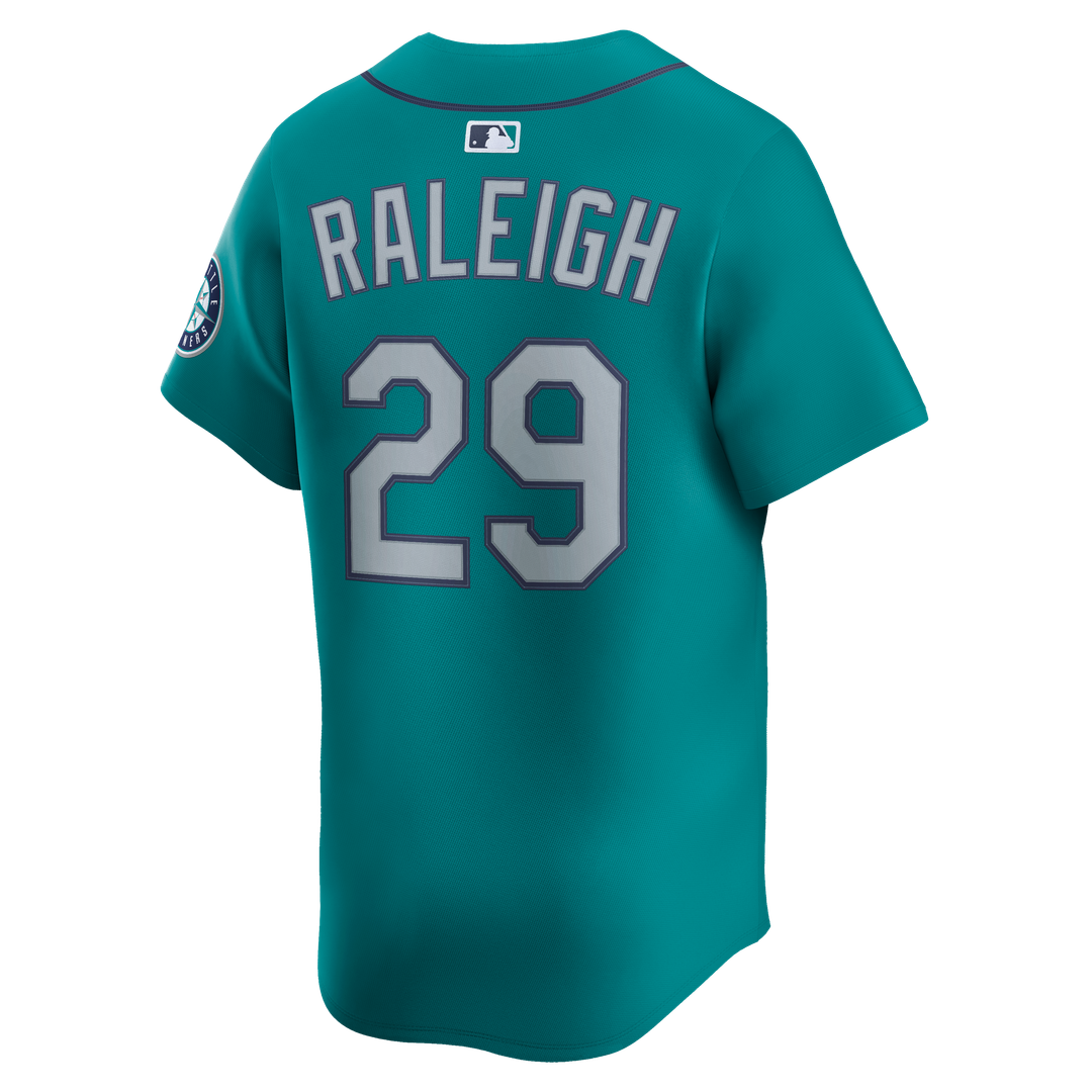 Men's Seattle Mariners Cal Raleigh Teal Alternate Limited MLB Baseball Jersey - view 8