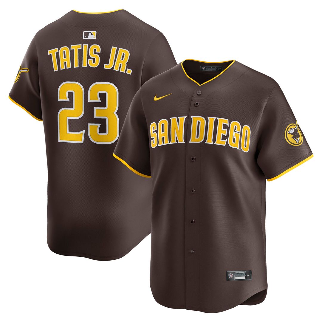 Men's San Diego Padres Fernando Tatis Jr. Khaki Alternate Limited MLB Baseball Jersey - view 21