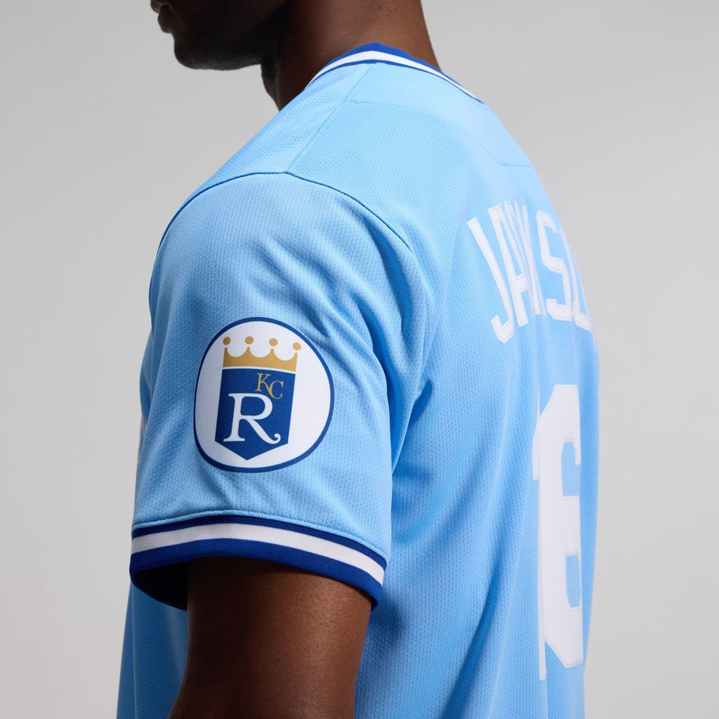 Men's Kansas City Royals Bo Jackson Light Blue Throwback Cooperstown Collection Limited MLB Baseball Jersey - view 9