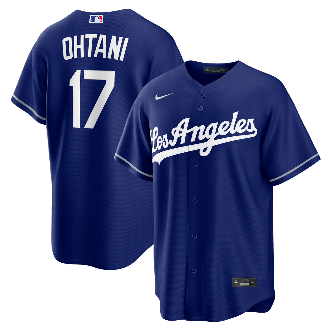 Men's Los Angeles Dodgers Shohei Ohtani Gray Road Replica MLB Baseball Jersey - view 7