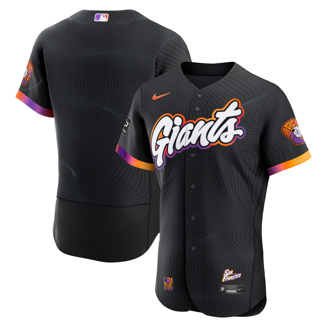 Men's San Francisco Giants Anthracite City Connect Sponsor Patch MLB Baseball Jersey - view 1