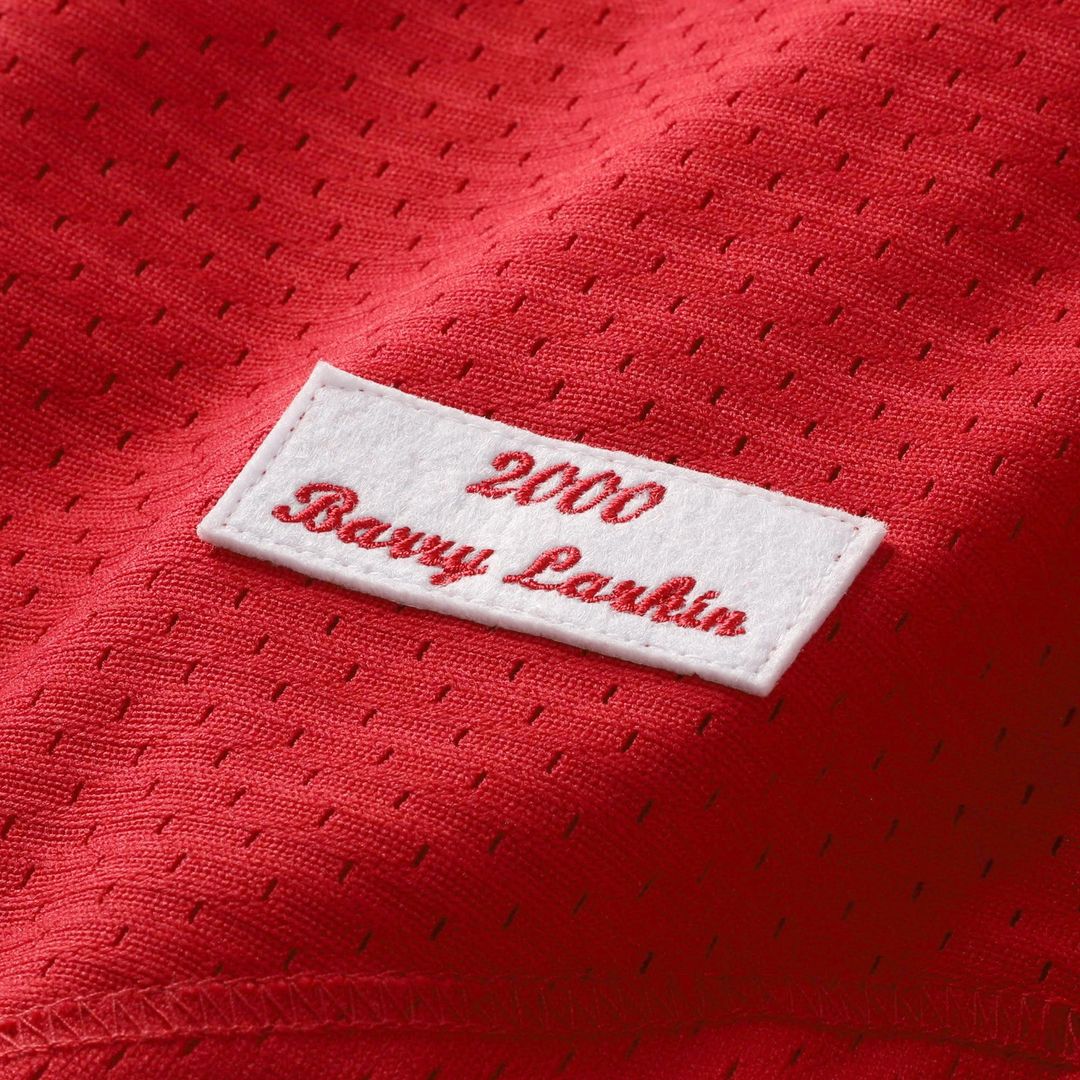 Men's Cincinnati Reds Barry Larkin Red Throwback Cooperstown Mesh Batting Practice MLB Baseball Jersey - view 15